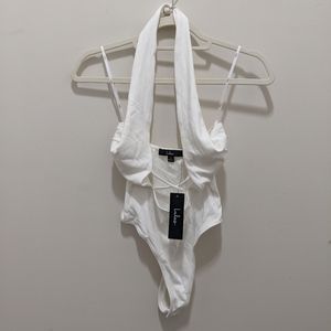 Lulu's NWT XS white body suit- very sexy!